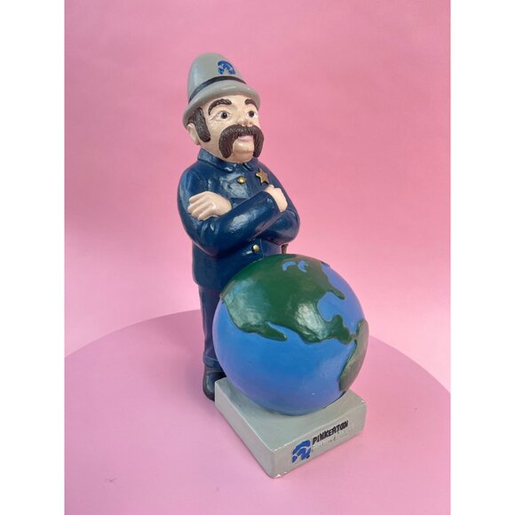 Pinkerton Security Service officer and globe 1992 VTG GC - Picture 3 of 7